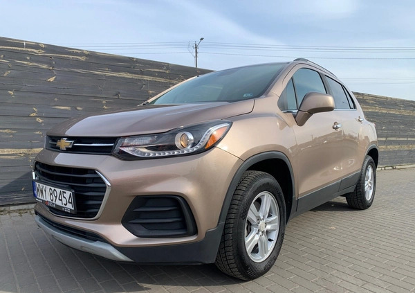 Chevrolet Trax cena 57700 przebieg: 85000, rok produkcji 2018 z Łaskarzew małe 781